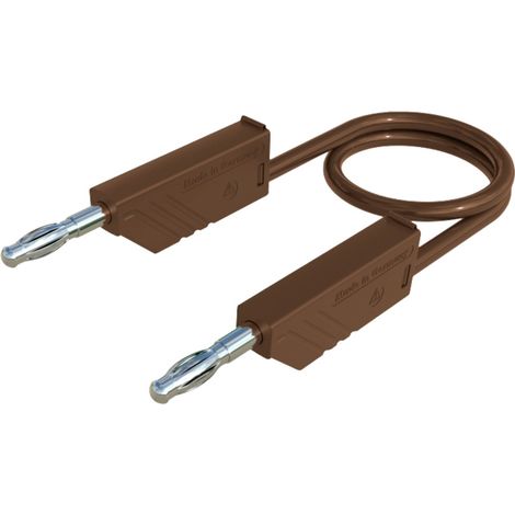 Hirschmann Test & Measurement MLN 25/2,5 BR Messleitung Lamellenstecker 4 mm Lamellenstecker 4 mm 25