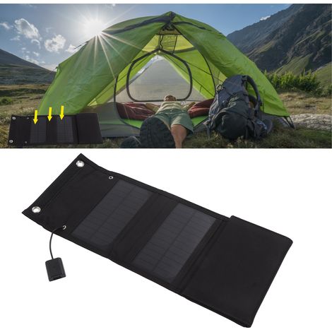 15-W-5-V-Solarladegerät, faltbares Solarladegerät, tragbare Powerbank (1/5)