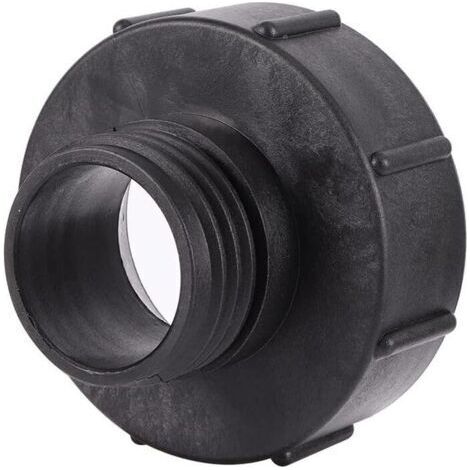 1 Adaptateur IBC S100x8 vers réducteur S60x6 filetage grossier avec couvercle Adaptateur de réservoir Adaptateur IBC Vanne de tonneau de réservoir d'eau de pluie pour robinets d'arrosage (1/4)