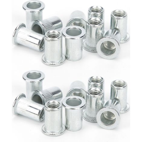 20-teiliges Nietmuttern-Set aus hochfestem, formbarem Aluminiumlegierungsmaterial, Befestigungswerkzeuge M6 x 10 (1/5)