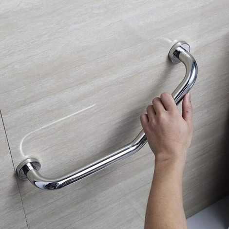 304 Stainless Steel Bathroom Handrail Shower Handrail Bathtub Handrail Elderly Bathroom Handrail,Bathtub Handle 45cm Wall Mounted Grab Bar Towel Rail Wall Mounted Elderly,Bathroom Grab Bar for Elderly (1/5)
