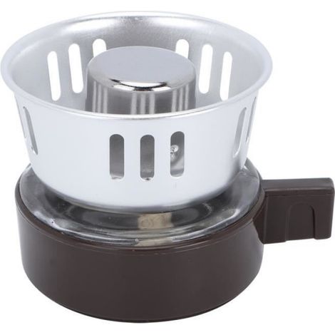 Poêle à alcool Mini poêle de chauffage portatif extérieur en acier inoxydable avec support pour pique-nique de camping à (1/4)