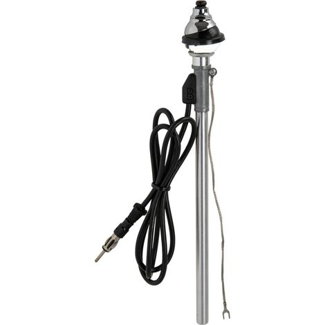 Antenne telescopique AM FM universelle passive chrome D38mm