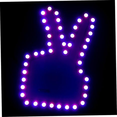 Jeu lumière de doigt voiture accessoires mignons Panneau LED pour (1/5)