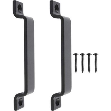 2 Pièces Poignée De Porte Coulissante - Acier - 16,5 Cm - Pour Armoire Placard Cuisine Grange Hangar (1/5)