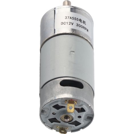 Moteur Réducteur à Engrenage Autobloquant Micro Turbine DC12V 300RPM 37A555 (1/5)