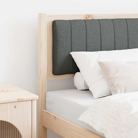 Gepolstertes Kopfteil Braun 75 cm Massives Kiefernholz