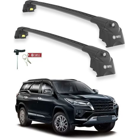 TURTLE kompatibel mit Toyota Fortuner (An160) 2015-2025 Dachträger Air2 Schwarz (1/5)