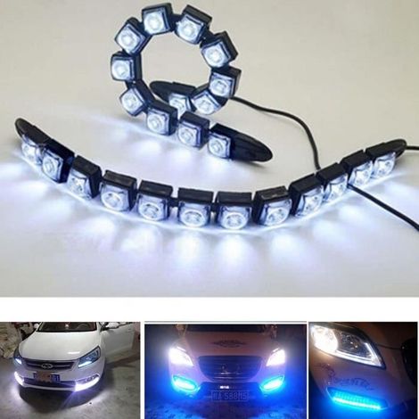 SURENHAP 2Pcs Feux Diurnes LED Universels Flexibles pour Voiture (1/4)
