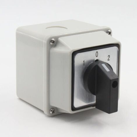 Universal rotary switch SZW26-20/D202.2D with external main switch LW28-20/4, 660 V, 20 A, ON-OFF, 3 positions, 2 phases, 8 terminals (1/5)
