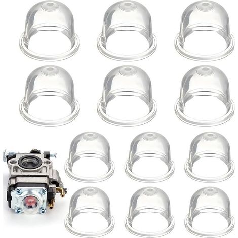 12 PièCes Poire D'AmorçAge Debroussailleuse, 22mm/19mm Pompe Amorcage Debroussailleuse, pour Tondeuse, Machine de haie,Scie à Essence, Ampoule d'amorce de Carburant de Ventilateur (1/5)