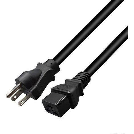 Amerikanisches NEMA 6-20P auf C19 US-Stromverlängerungskabel mit 3-Loch-C19-Adapter