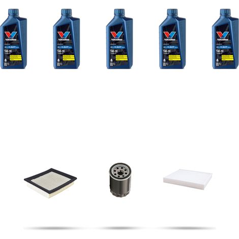 Kit tagliando 3 FILTRI e 5L OLIO compatibile con Jeep Compass 2.4 16V 125kw dal 2006 (1/5)