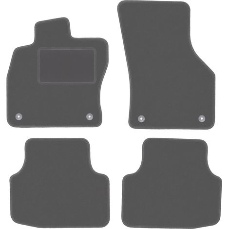 Tappetini auto in velluto color grafite per: Seat Leon IV berlina, station wagon, variante, liftback (2020-) (1/5)