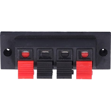 10 Pièces Bornier Haut-Parleur 4 Voies, Connecteur Rapide, Bloc de Soudure Audio, Pince de Test 0‑250V (1/5)