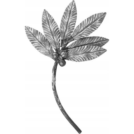 Grande branche de laurier en acier avec éléments forgés 50.140 H420XL220