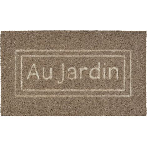 Paillasson au jardin marron coco 73x43x73cm (1/2)