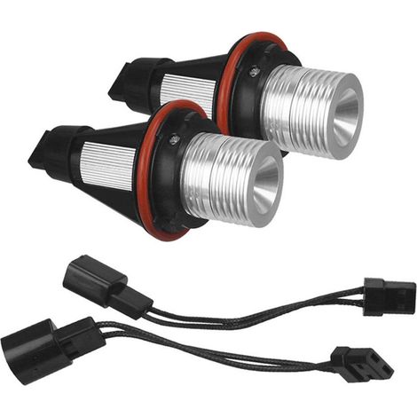1 bande de phares angel eyes pour BMW E39 E60, 5 W, LED blanche, compatible feux antibrouillard, éclairage avant (1/4)