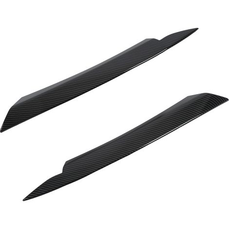 1 paire de caches autocollants de remplacement pour phares de voiture B7 2010-2014, style fibre de carbone, en ABS, pour les côtés gauche et droit (1/5)
