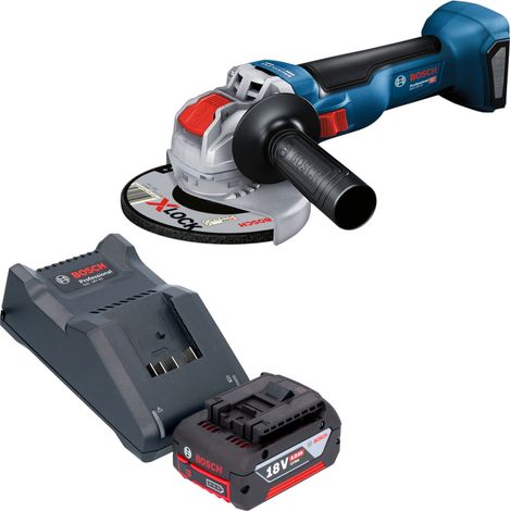 Smerigliatrice angolare a batteria Bosch GWX 18V-10 18 V 125 mm Brushless + 1x batteria 4,0 Ah + caricabatterie