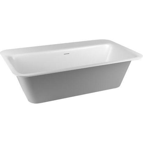 Gessi Baignoire Rettangolo, Cristalplant (blanc mat), RAL9005,