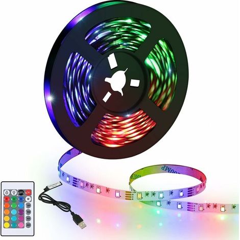 Bandes LED RGB Dream Color flexibles, programmables et adressables individuellement, 5050SMD multicolores numériques, contrôleur DIY, effets de chenillard pour (1/5)