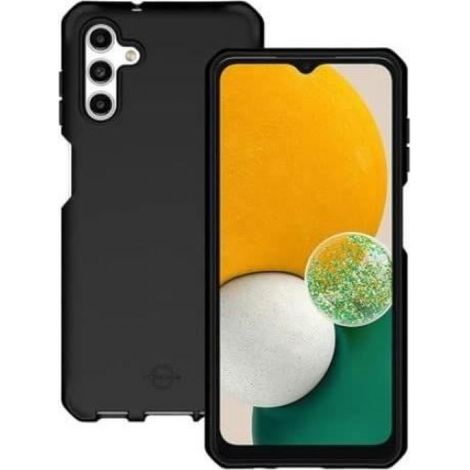 Mobilis SPECTRUM - Coque de protection pour téléphone portable - robuste - recyclé, antimicrobien - Impacthane - noir mat solide - p