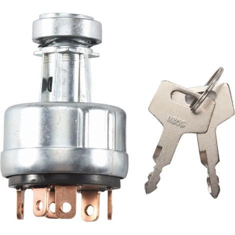 1700100023 1700100052 H806 Ignition Switch with 2 Keys for Takeuchi Excavator Lock Cylinder