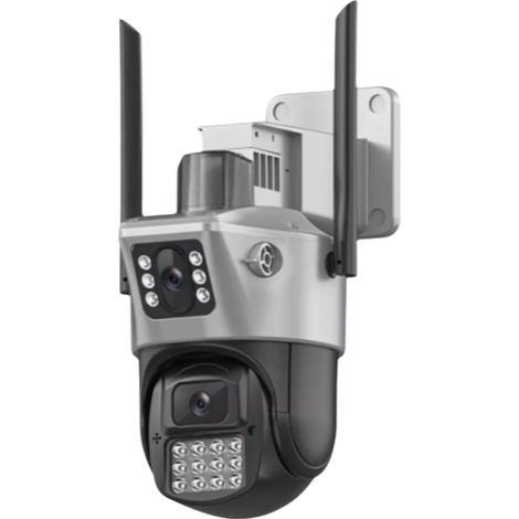 Caméra de surveillance extérieure 4K 8MP - WiFi IP sans fil - Vision nocturne - Résistant aux intempéries - Nouveau modèle haute définition pour sécurité optimale (1/5)