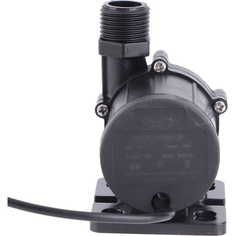 Pompe de surpression moteur sans balais silencieuse DC12V 30W 800L/H hauteur de refoulement 12m pour chauffe-eau (1/5)