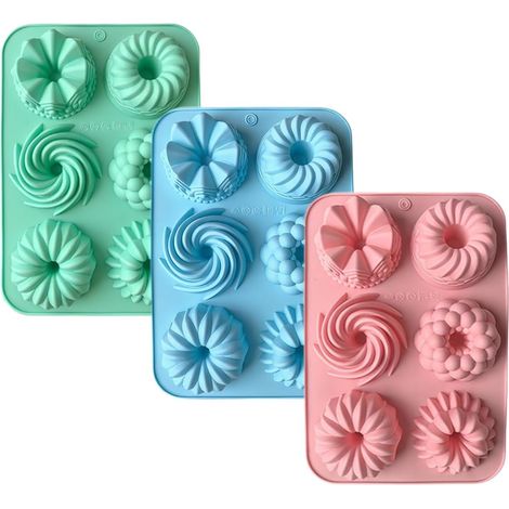 Pieces Mini Non-Stick Silicone Molds (1/5)