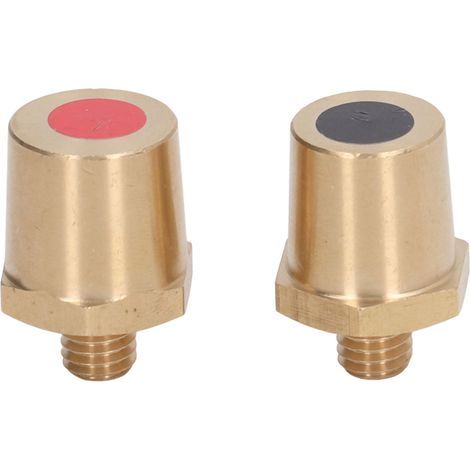 Connecteur de borne de batterie en laiton à filetage mâle M8, adaptateur positif et négatif (1/5)
