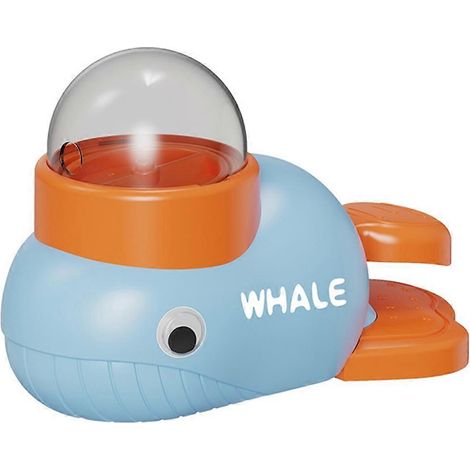 Jouet interactif pour chien en forme de dessin animé, design antidérapant, distributeur de nourriture pour animaux de compagnie, bleu (1/5)