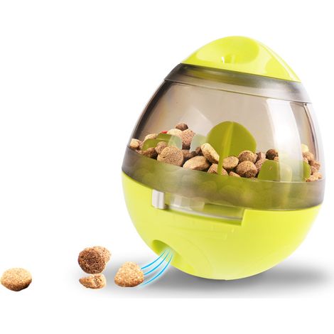 Boule de nourriture pour chien, petit distributeur de nourriture, jouet interactif Slow Food chaton vert (1/2)