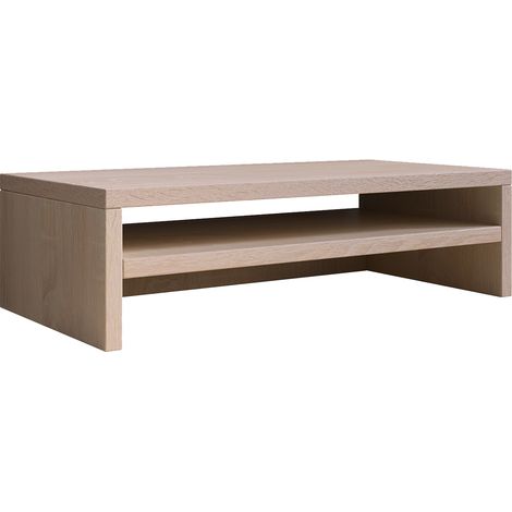 Soporte de Monitor  Soporte Pantalla  Elevador Pantalla  46x13x23cm  Modelo Adelis  Sonoma Acabado en Mate