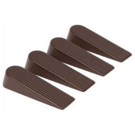 Lot de 2 ,Cale-porte Caoutchouc,(Brun) (1/5)