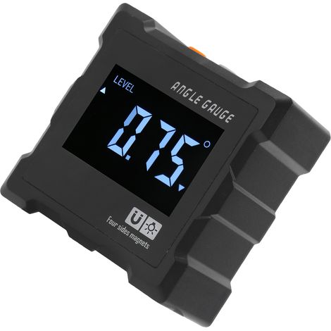 Inclinomètre numérique, rapporteur, instrument de mesure d'angle électronique LCD avec aimants (1/5)