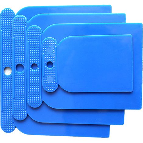 Lot de 4 Spatules Automobile-bleu - Couteaux à Mastic - Spatules de Carrosserie - en Plastique Pour Réparation Rénovation (1/4)