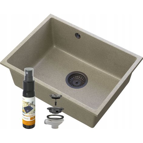 MANADO BROWN UNDERMOUNT BLACK SINK60 (1/5)
