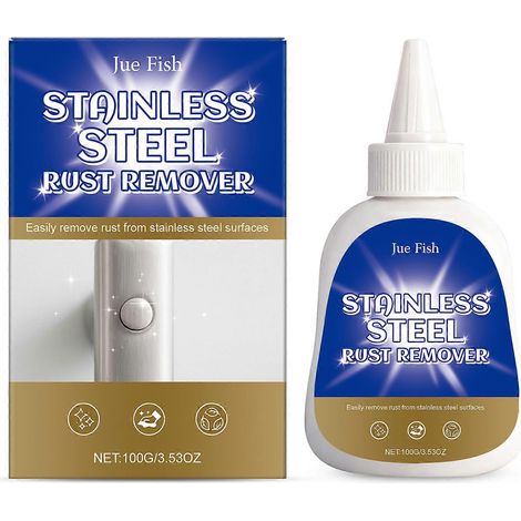Spray antirouille pour acier inoxydable, multifonctionnel pour la restauration d'appareils de cuisine et autres métaux, y compris les accessoires de salle de bain. (1/5)