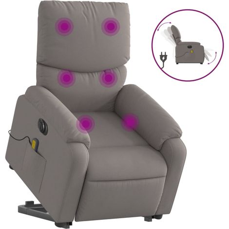 Maison Exclusive - Elektrischer Massagesessel mit Aufstehhilfe Ta
