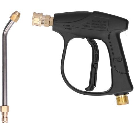 QORVA- Pulvérisateur de pistolet de nettoyage haute pression 3000psi avec buse coudée pour connecteur d'entrée fileté M22 (1/5)