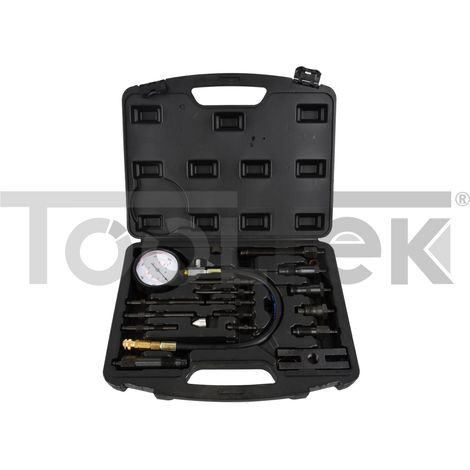 Tester di pressione di compressione diesel con 17 adattatori (5) (1/5)