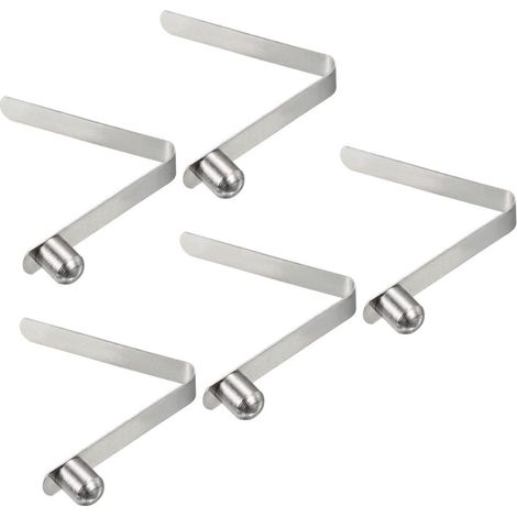 Federklammern für Teleskoprohre 8x6,5 mm (5 Stück) - Sicherungsstifte für Kajakpaddel - Stahl-Sicherungsclips für Zeltstangen (1/5)