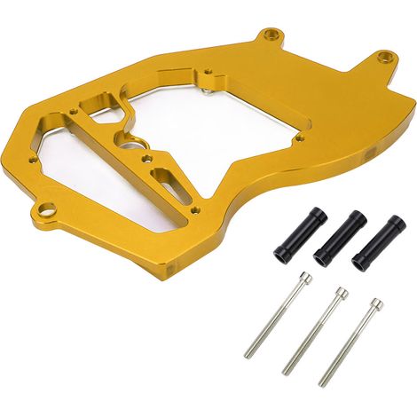 Carter chaîne CNC en alliage d'aluminium pour ZX6R 2009-2021, protège-moteur doré, kit de remplacement moto (1/5)