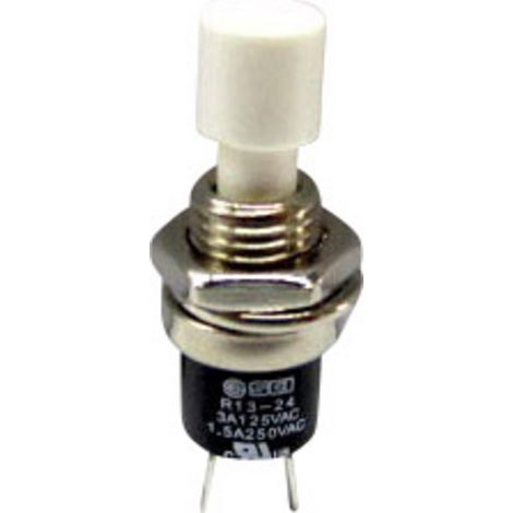 TRU COMPONENTS 1587873 TC-R13-24A1-05-WT Drucktaster 250 V/AC 1.5 A 1 x Aus/(Ein) tastend 1 St. (1/2)