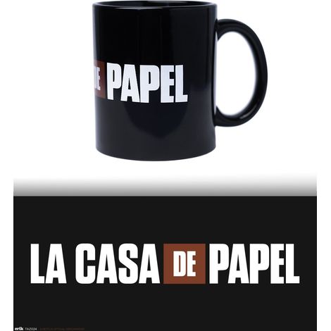 La Casa de Papel - Taza de cerámica en caja de regalo de 330 ml (Logotipo de La Casa de Papel)