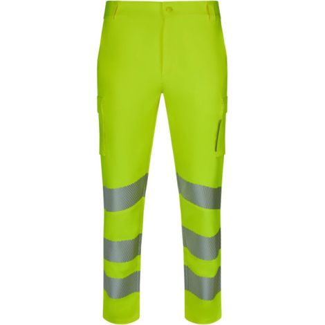 Pantalón stretch reciclado cinta segmentada VELILLA 303031S L Naranja flúor (1/5)