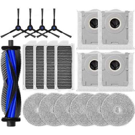 Ersatzteile für Ecovacs Deebot Mini: Hauptbürste, HEPA-Filter, Staubbeutel, Reinigungstuch – komplettes Wartungsset (1/5)