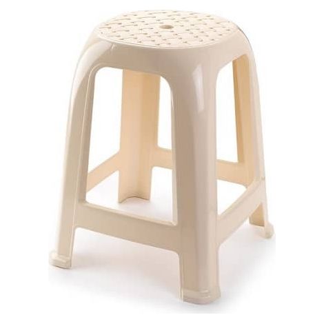 Taburete de plastico  Beige